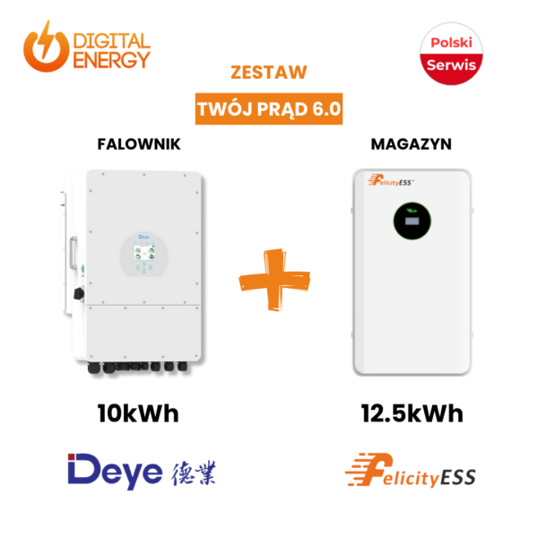 Inwerter Deye SUN-10K-SG04LP3-EU + Magazyn energii 12.5KWh LUX-E-48250LG03 - obrazek 2
