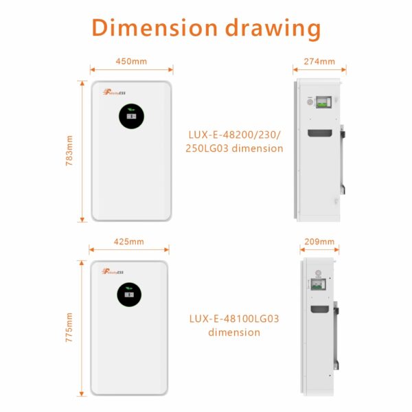 Magazyn Energii 10KWH LUX-E-48200LG03 - obrazek 4